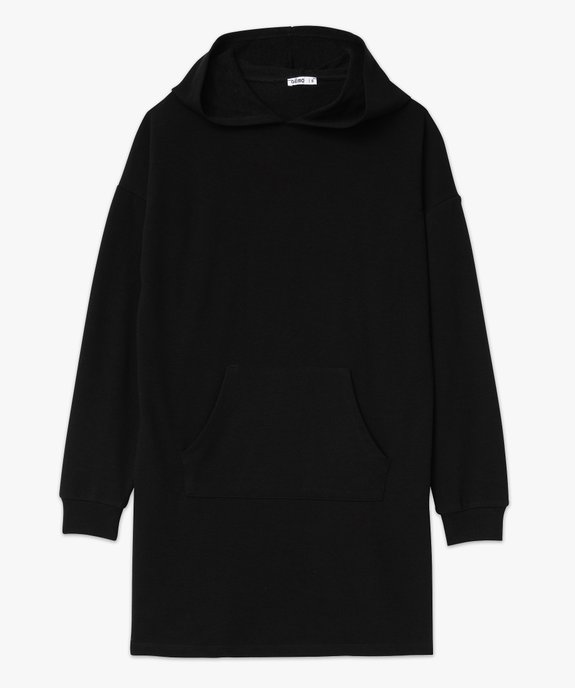 Robe sweat à capuche avec intérieur bouclette femme vue4 - GEMO(FEMME PAP) - GEMO