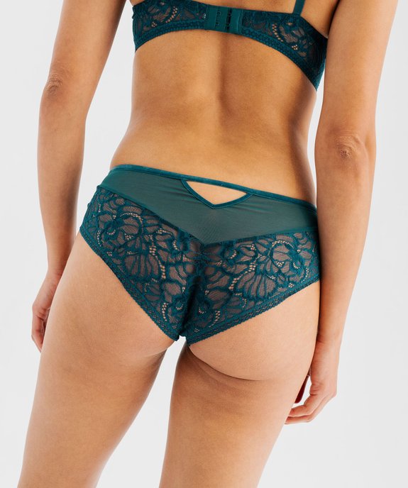 Shorty en dentelle et tulle femme vue2 - GEMO(HOMWR FEM) - GEMO