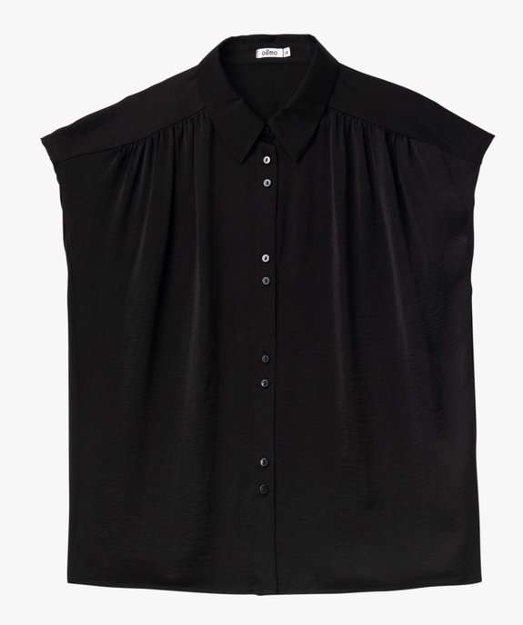 Chemise manches courtes en matière satinée femme vue4 - GEMO(FEMME PAP) - GEMO