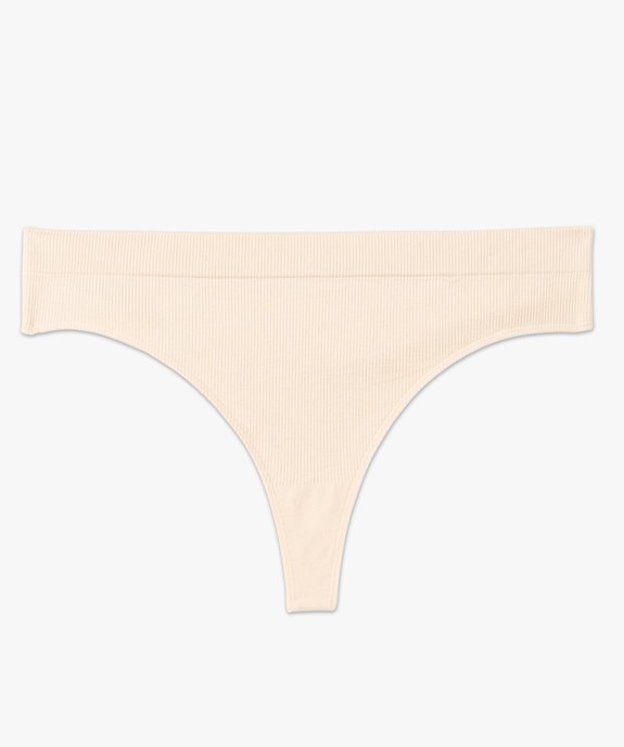 Tanga en maille côtelée femme vue8 - GEMO(HOMWR FEM) - GEMO