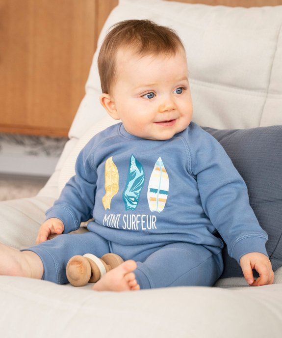 Pyjama dors-bien avec motif surf bébé garçon vue5 - GEMO 4G BEBE - GEMO