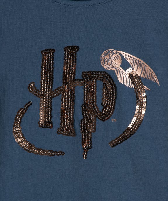 Tee-shirt fille à manches longues avec motif sequins  – Harry Potter vue2 - HARRY POTTER - GEMO