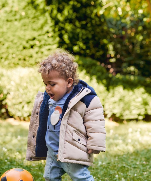 Blouson à capuche avec gilet amovible bébé garçon vue1 - GEMO 4G BEBE - GEMO