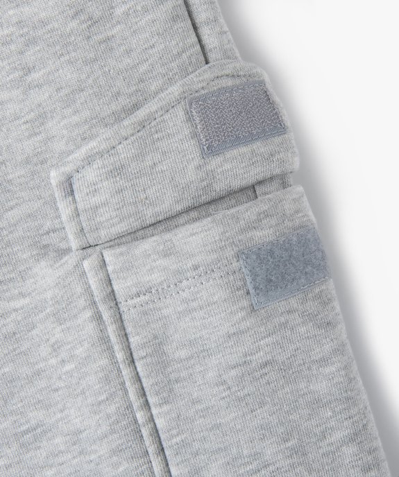 Pantalon de jogging molletonné avec poches à rabat garçon vue2 - GEMO (ENFANT) - GEMO