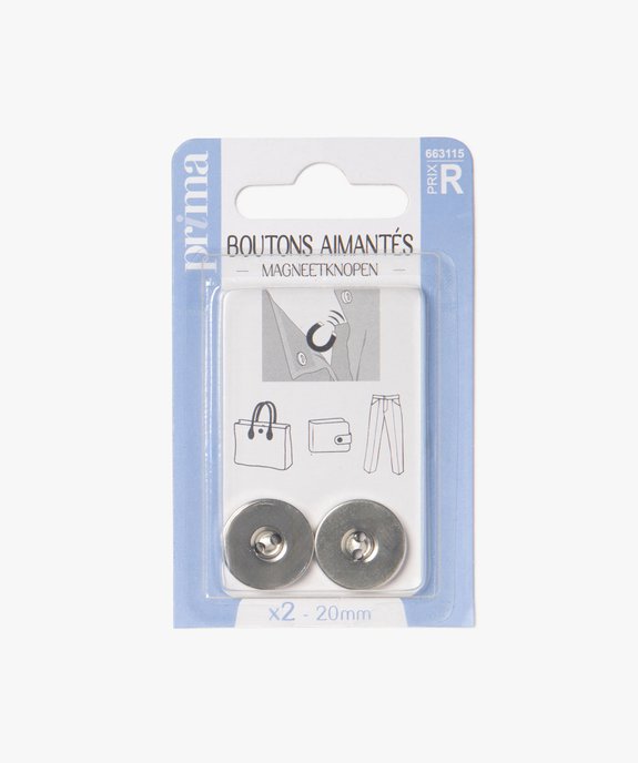 Boutons magnétiques à coudre 20 mm (lot de 2) - Prima vue4 - PRIMA - GEMO