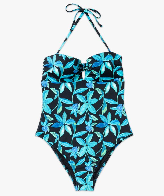 Maillot de bain une pièce à motifs fleuris femme vue4 - GEMO 4G FEMME - GEMO