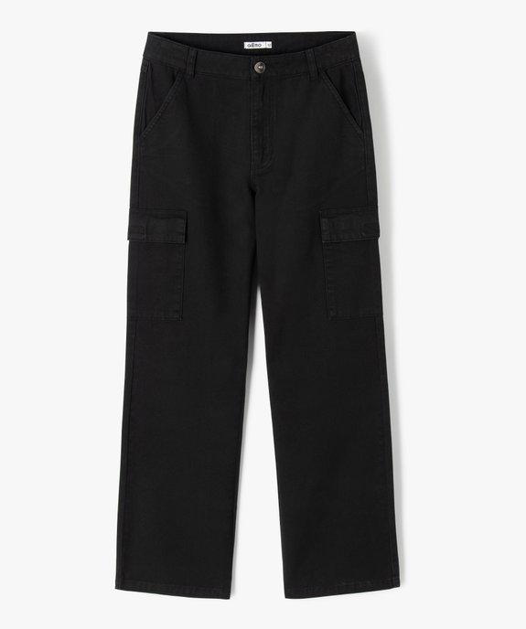 Pantalon ample avec poches à rabat sur les cuisses fille vue1 - GEMO 4G FILLE - GEMO