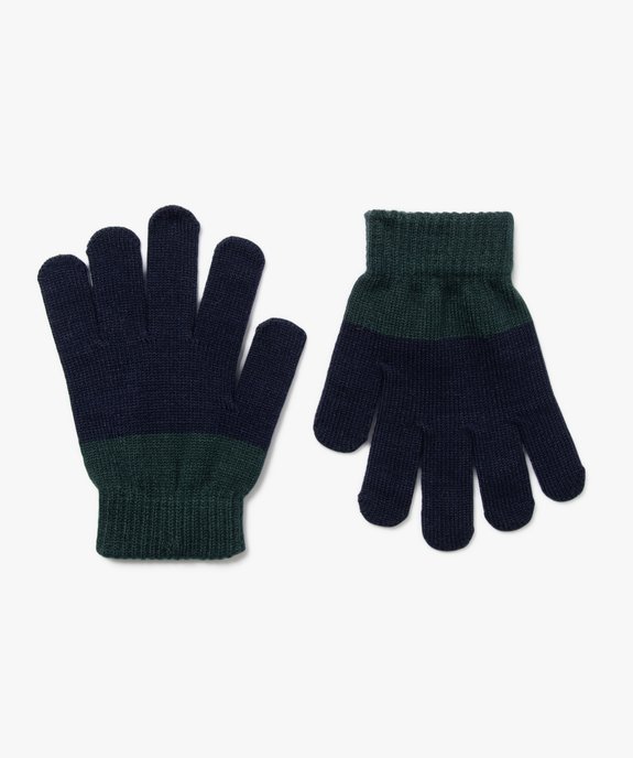 Gants garçon bicolores  vue1 - GEMO (ENFANT) - GEMO