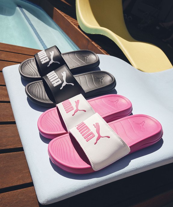 Mules de piscine femme détail métallisé Popcat 20 - Puma  vue7 - PUMA - GEMO