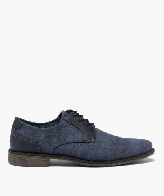 Derbies en toile homme vue1 - GEMO(URBAIN) - GEMO