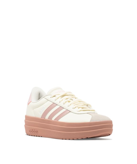 Baskets en cuir VL Court bold avec semelle plateforme femme - Adidas vue8 - ADIDAS - GEMO