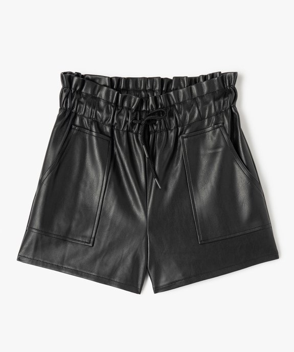 Short fille taille haute esprit rock vue2 - GEMO (JUNIOR) - GEMO