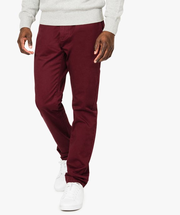 Pantalon homme chino coupe slim vue1 - GEMO (HOMME) - GEMO