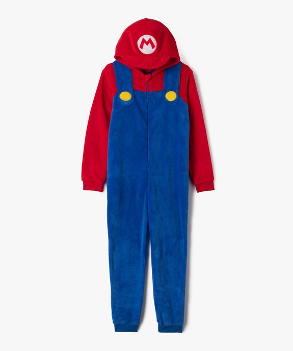 Combinaison pyjama en maille peluche garçon - Super Mario vue1 - MARIO - GEMO