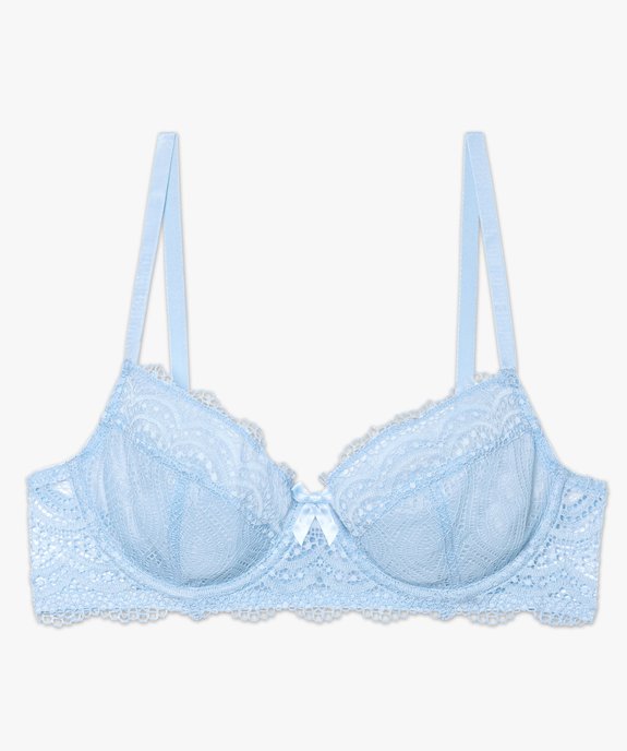 Soutien-gorge à armatures forme corbeille en dentelle vue4 - GEMO(HOMWR FEM) - GEMO