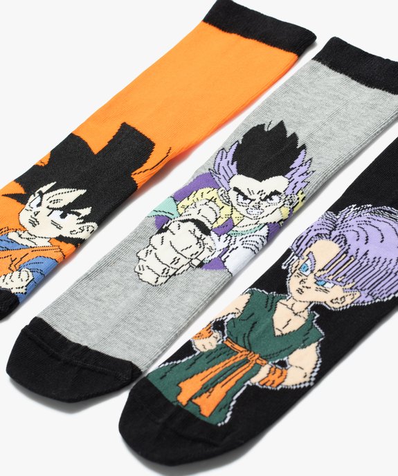 Chaussettes tige haute imprimées garçon - Dragon Ball Z (lot de 3) vue2 - DRAGON BALL Z - GEMO