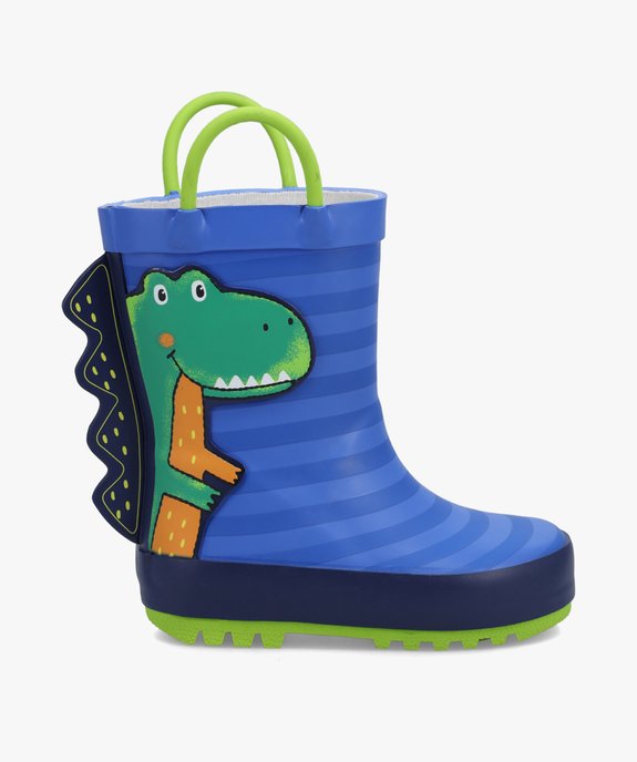 Bottes de pluie bébé dinosaure avec anses vue1 - GEMO (ENFANT) - GEMO