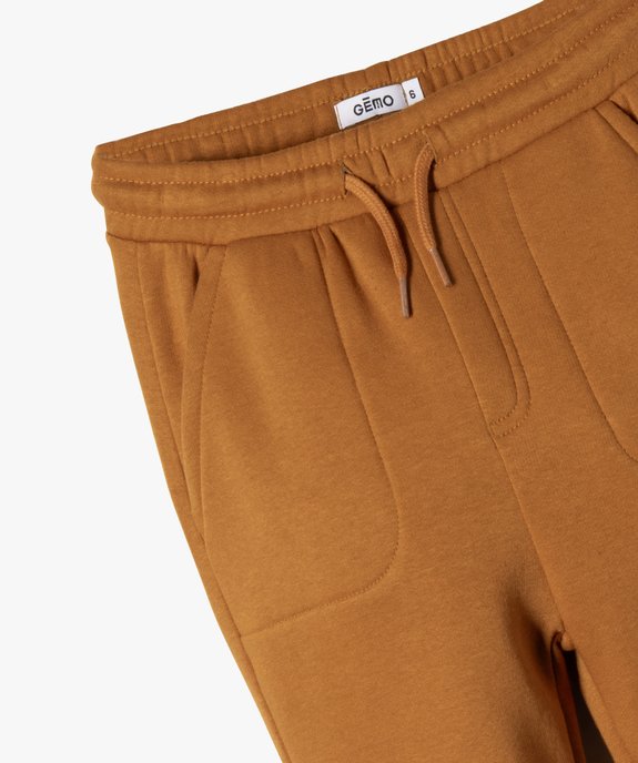 Pantalon de jogging avec taille élastique garçon vue2 - 1E PRIX BY GEMO - GEMO