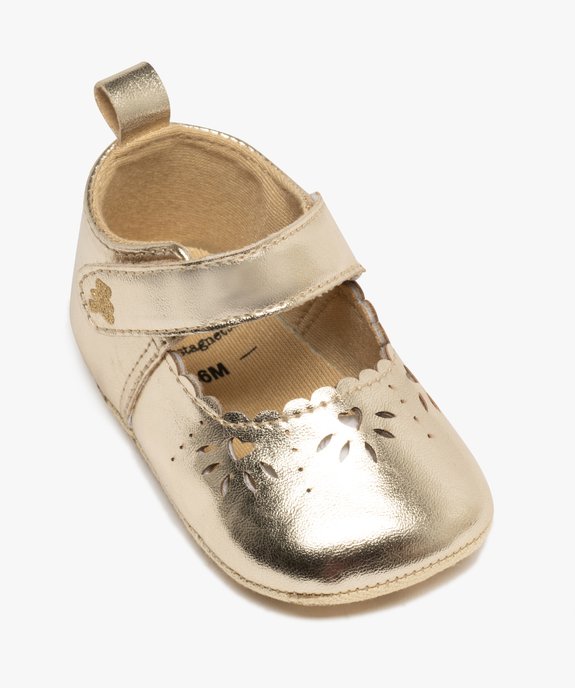 Chaussons de naissance babies métallisées bébé fille - LuluCastagnette vue5 - LULU G4G - GEMO