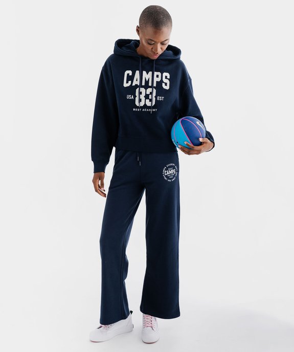 Jogging large en molleton doux imprimé femme - Camps United vue1 - CAMPS - GEMO