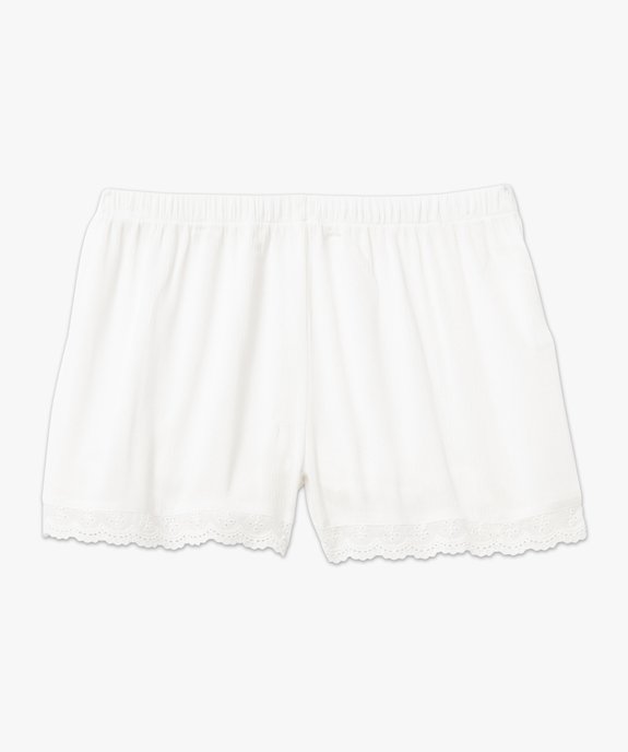 Short de pyjama femme avec bas brodé vue4 - GEMO(HOMWR FEM) - GEMO