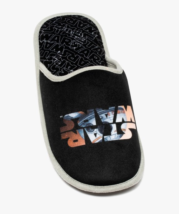 Chaussons homme mules plates en velours – Star Wars vue5 - STAR WARS - GEMO