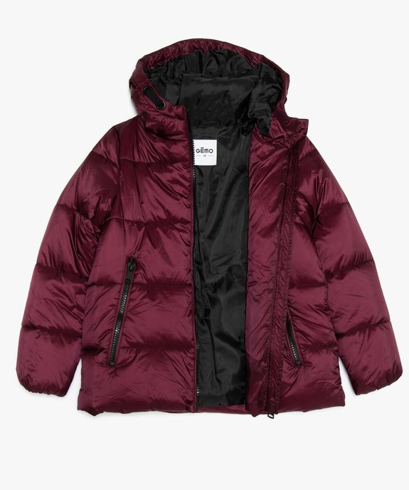 Parka fille ample à gros zips vue2 - GEMO (JUNIOR) - GEMO