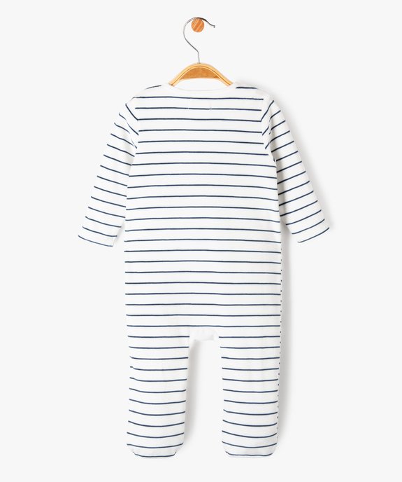 Pyjama en velours ouvert devant bébé - LuluCastagnette vue4 - LULUCASTAGNETTE - GEMO