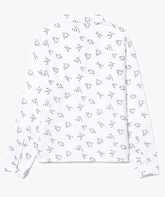 Chemise fluide à motifs vue2 - GEMO (JUNIOR) - GEMO