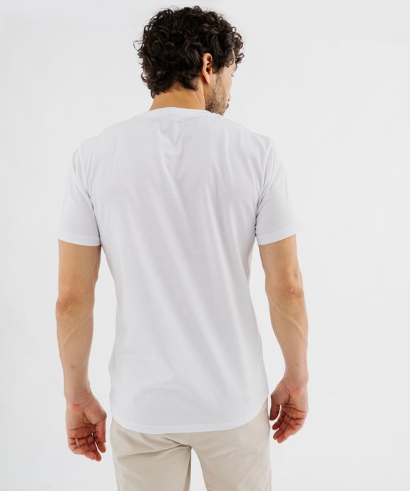 Tee-shirt manches courtes en coton imprimé homme vue3 - GEMO (HOMME) - GEMO