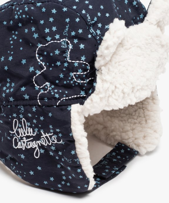 Bonnet bébé fille chapka à doublure chaude motif étoiles - LuluCastagnette vue2 - LULUCASTAGNETTE - GEMO