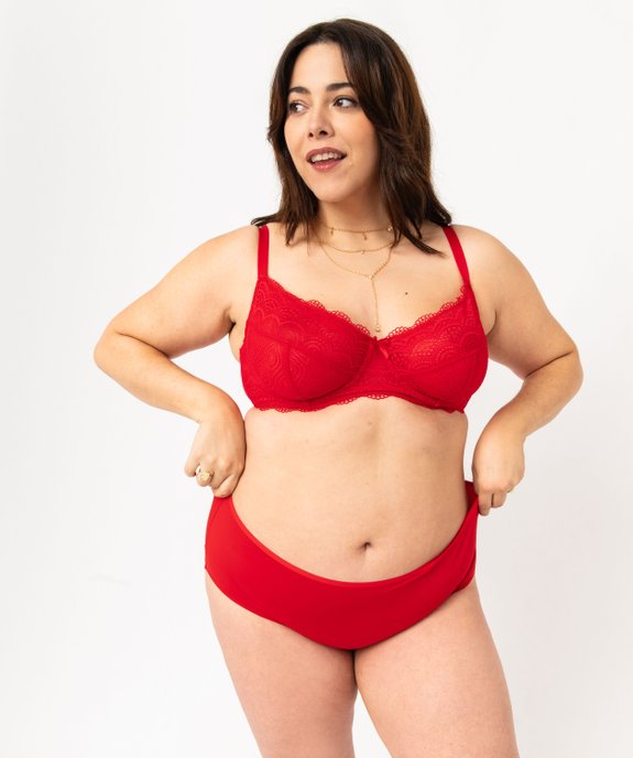 Soutien-gorge emboitant à armatures en dentelle grande taille vue5 - GEMO(HOMWR FEM) - GEMO