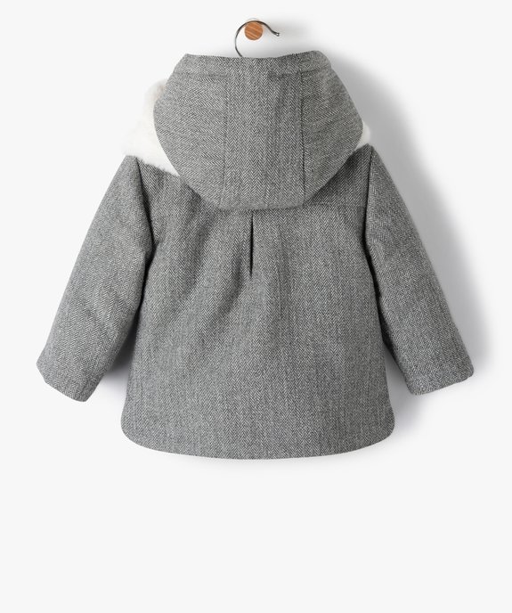 Manteau bébé fille avec écharpe douce - LuluCastagnette vue5 - LULUCASTAGNETTE - GEMO