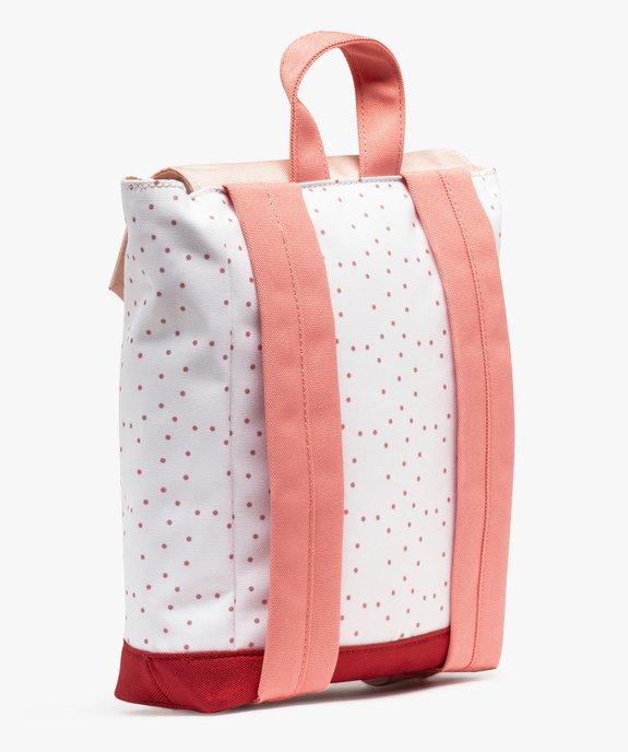 Sac à dos à pois avec motif lapin fille vue2 - GEMO (ENFANT) - GEMO