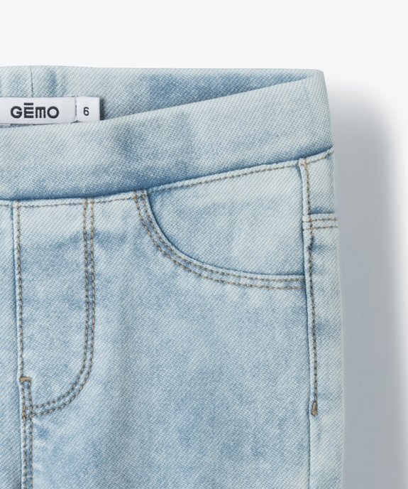 Jegging en maille très extensible fille vue2 - GEMO (JUNIOR) - GEMO