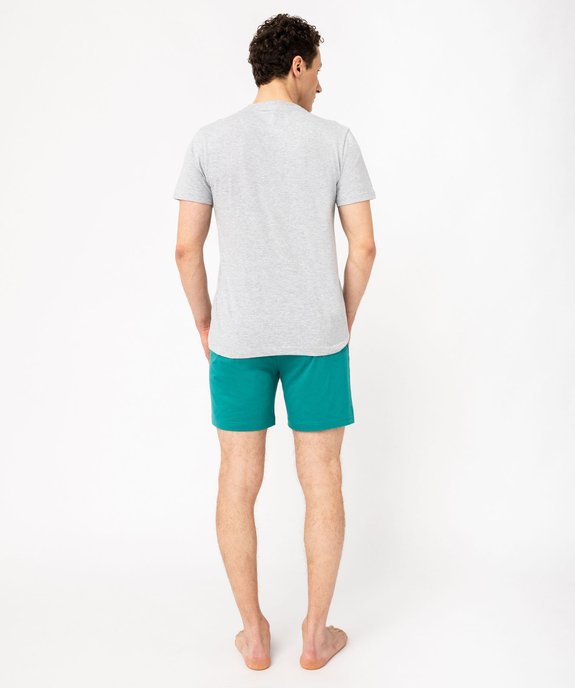 Pyjashort en coton imprimé homme - One Piece vue3 - ONE PIECE - GEMO