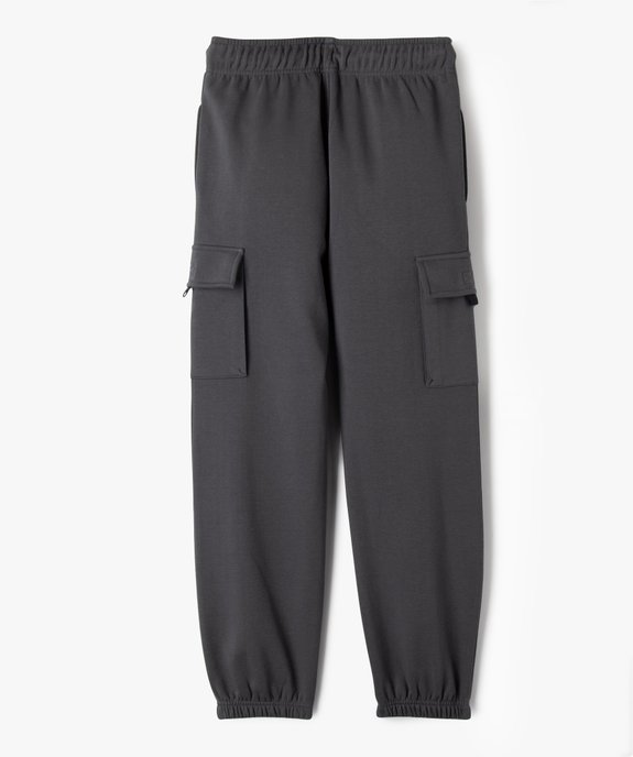 Pantalon de jogging avec poches à rabat garçon vue4 - GEMO (JUNIOR) - GEMO