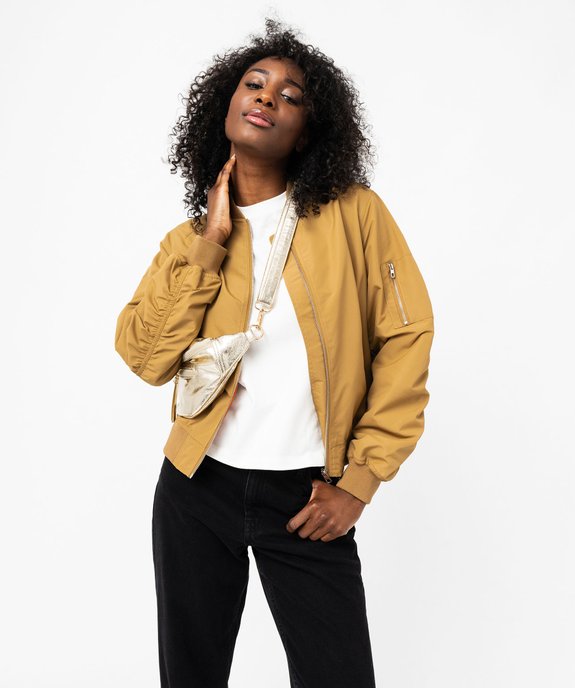 Blouson en toile avec manches froncées femme vue5 - GEMO(FEMME PAP) - GEMO