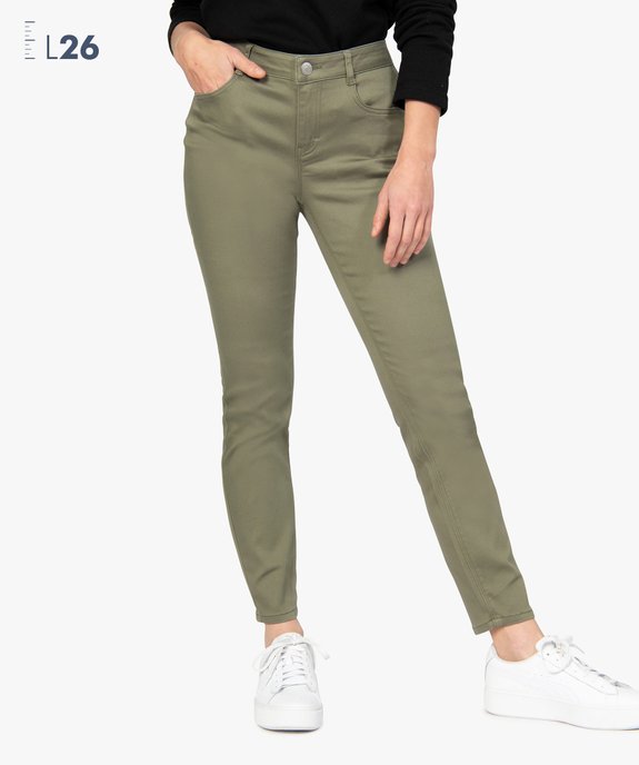 Pantalon femme coupe slim - Longueur L26 vue1 - GEMO(FEMME PAP) - GEMO