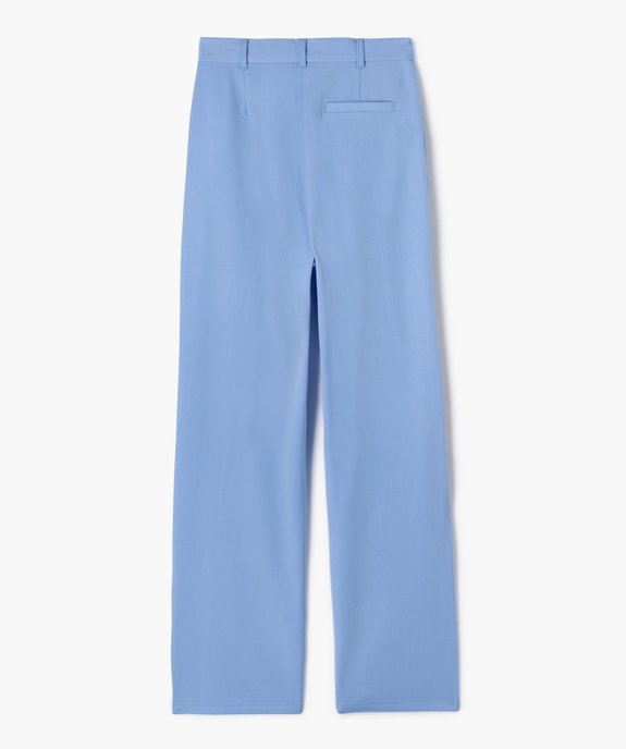 Pantalon large et souple à taille haute fille vue5 - GEMO (JUNIOR) - GEMO