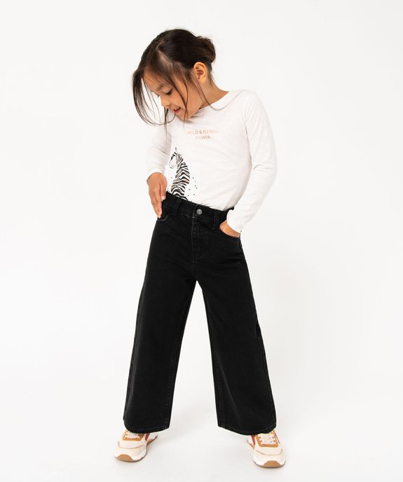 Jean Wide leg avec taille ajustable fille  vue1 - GEMO (ENFANT) - GEMO