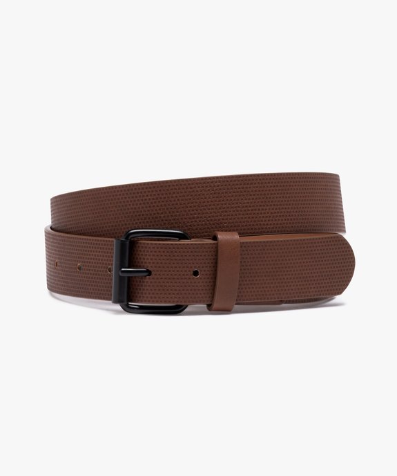 Ceinture homme en matière embossée avec boucle métal vue1 - GEMO (ACCESS) - GEMO