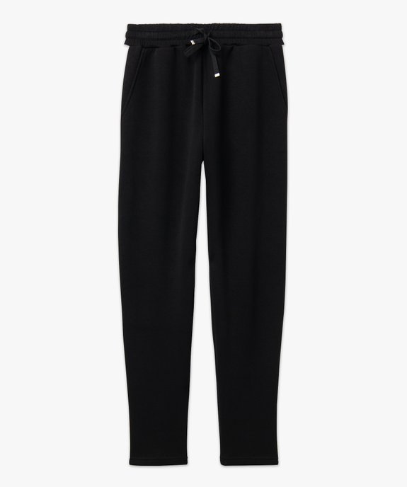 Pantalon de jogging femme avec bandes contrastantes sur les côtés vue4 - GEMO(FEMME PAP) - GEMO