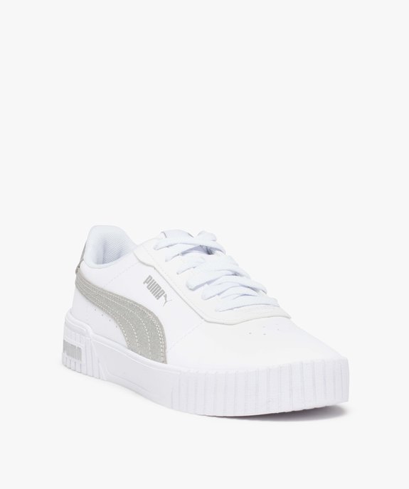 Baskets femme unies détails contrastés – Puma Carina vue2 - PUMA - GEMO