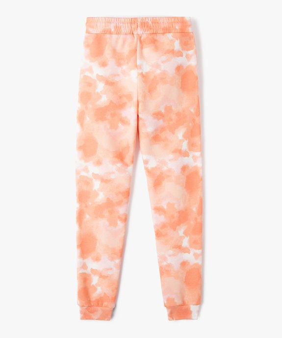 Pantalon de jogging fille à motifs tachetés vue3 - GEMO (JUNIOR) - GEMO