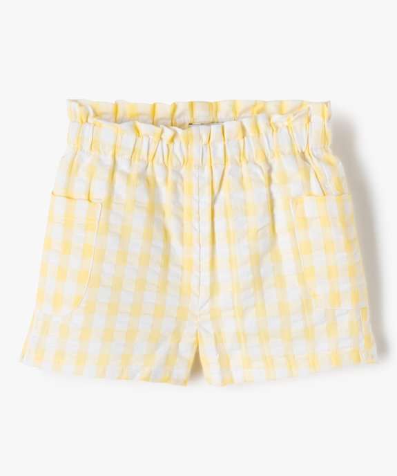 Short bébé fille en voile de coton rayé vue1 - GEMO(BEBE DEBT) - GEMO