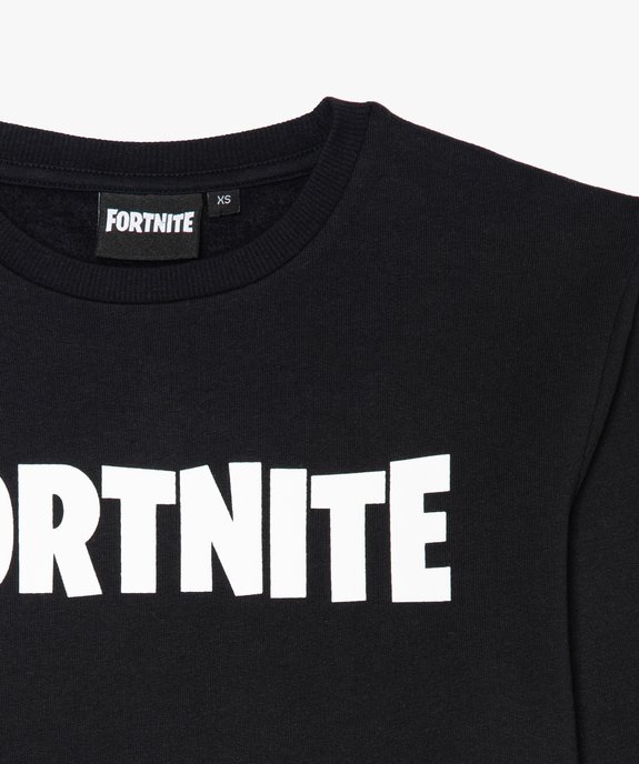 Sweat garçon avec inscription contrastante - Fortnite vue2 - FORTNITE - GEMO