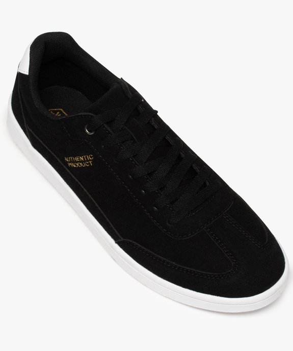 Baskets homme suédées à lacets style skateshoes vue5 - GEMO (SPORTSWR) - GEMO