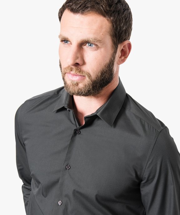 Chemise homme coupe droite unie - Repassage facile vue2 - GEMO (HOMME) - GEMO