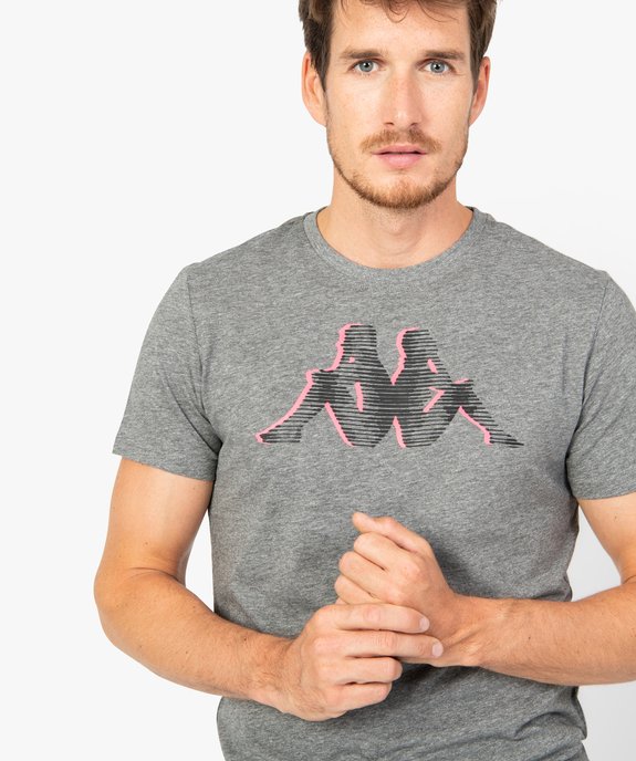 Tee-shirt homme à manches courtes et imprimé en relief - Kappa vue2 - KAPPA - GEMO